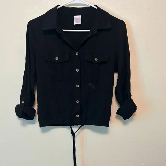 No Boundaries Black Recycled Polyester Shirt - Picture 3 of 5